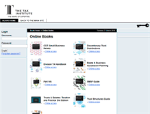 Tablet Screenshot of books.taxinstitute.com.au